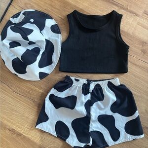 SHEIN Black and White Kids Matching Set